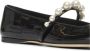 Jimmy Choo Zwarte platte schoenen met versierde band Black Dames - Thumbnail 4