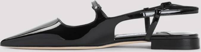 Jimmy Choo Zwarte platte schoenen voor vrouwen Black Dames