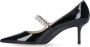 Jimmy Choo Zwarte leren pump met kristallen Black Dames - Thumbnail 3