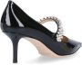 Jimmy Choo Zwarte leren pump met kristallen Black Dames - Thumbnail 4