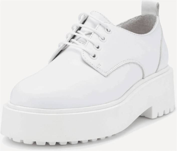 JoDis Jaren 70 Memphis Lace Up Schoen White Dames