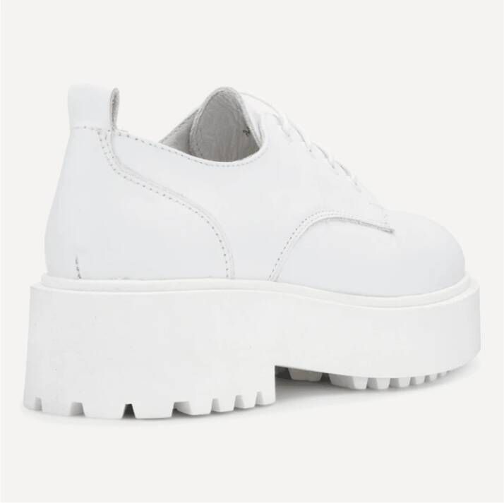 JoDis Jaren 70 Memphis Lace Up Schoen White Dames