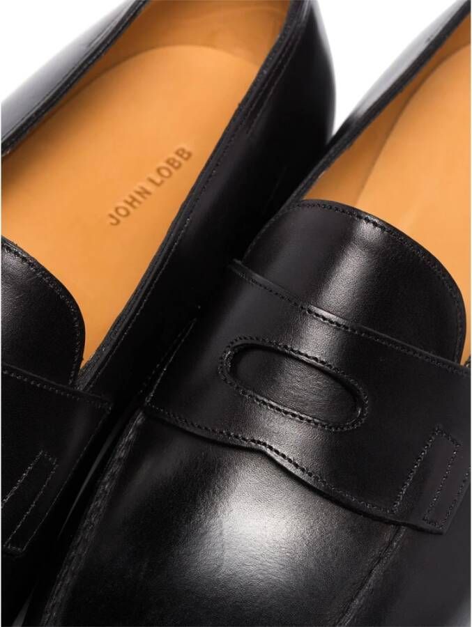 John Lobb Loafers Black Heren