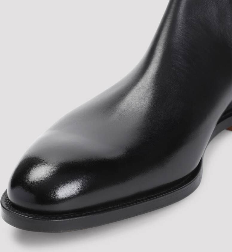 John Lobb Zwarte Lawry Leren Schoenen Black Heren