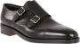 John Lobb Zwarte Leren Dubbele Gesp Loafers Black Heren - Thumbnail 2