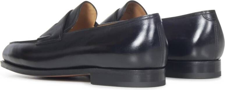 John Lobb Zwarte Loafer Schoenen Elegante Stijl Black Heren