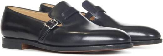 John Lobb Zwarte Loafer Schoenen voor Mannen Black Heren