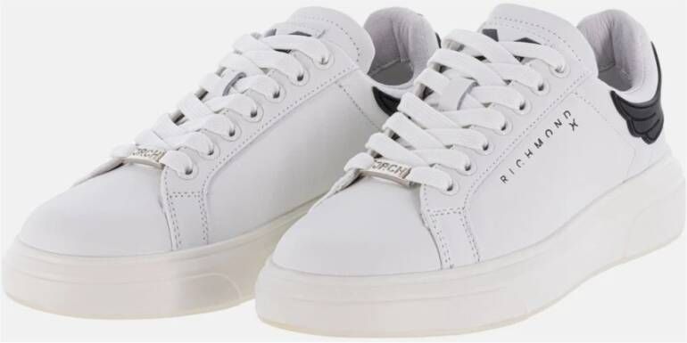 John Richmond Action Leren Sneakers White Dames