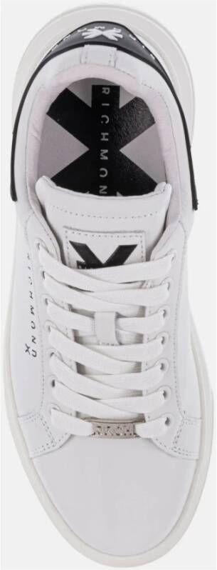 John Richmond Action Leren Sneakers White Dames