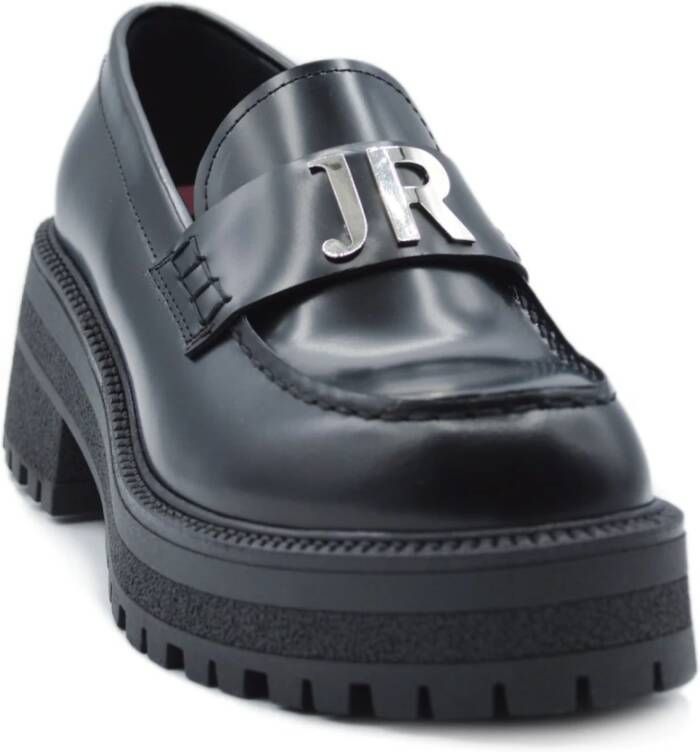 John Richmond Dames Abrasivato Mocassins Black Dames