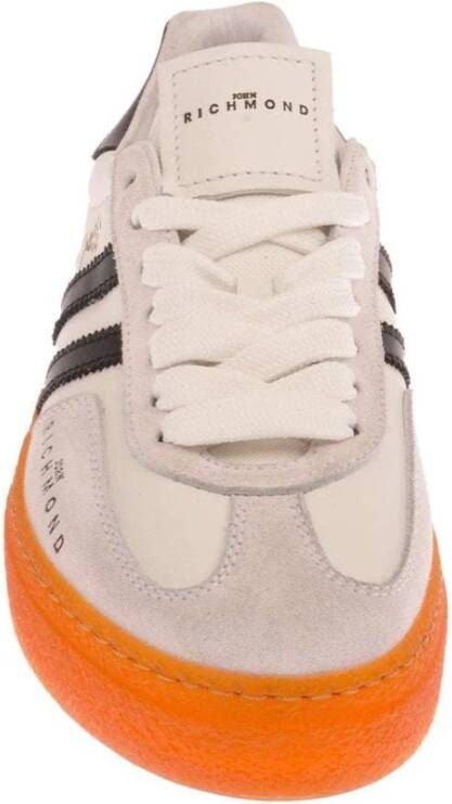 John Richmond Leren Sneakers met Logo en Zijbanden Multicolor Dames