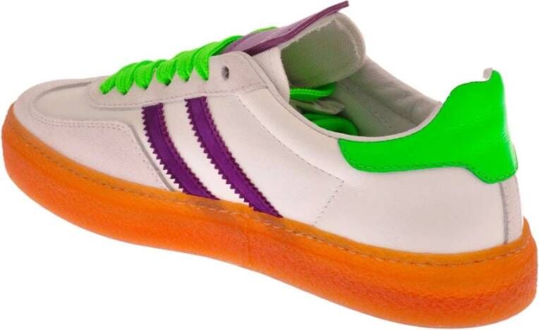 John Richmond Leren sneakers met logo en zijbanden Multicolor Heren