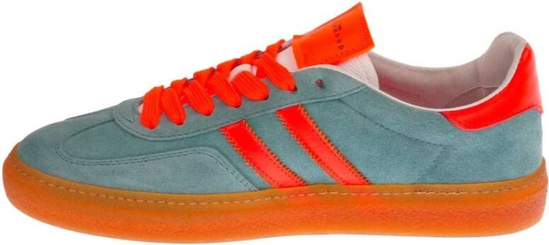 John Richmond Leren Sneakers met Zijlogo en Banden Multicolor Heren