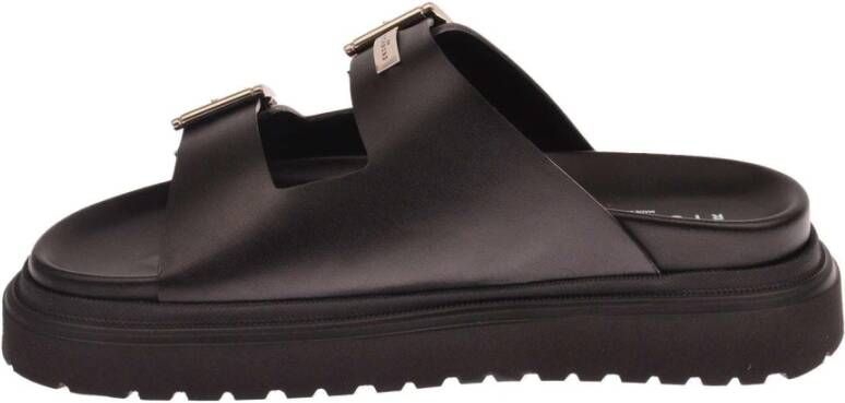 John Richmond Studded High Sole Sandal Black Heren