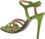 John Richmond Studded hoge hak sandaal met patroon Green Dames - Thumbnail 3