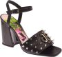 John Richmond Studded Logo High Heel Sandal Black Dames - Thumbnail 2