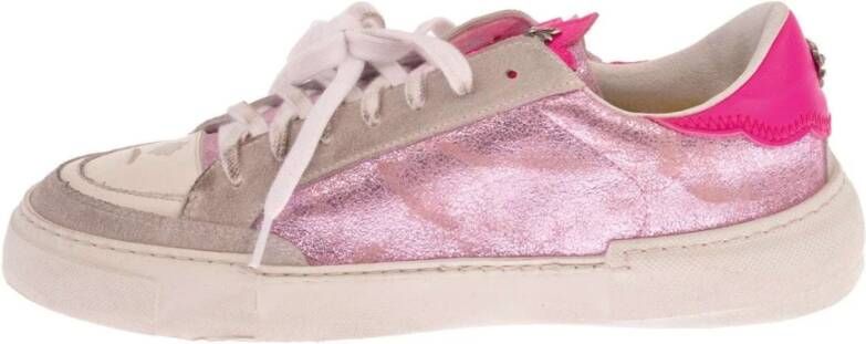 John Richmond Tricolor Sneakers met Zijprint Multicolor Dames