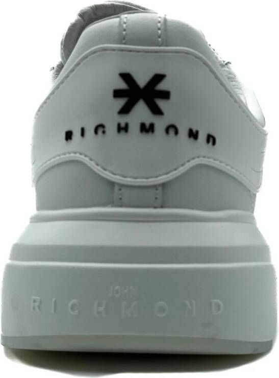 John Richmond Witte Sneakers Model 20007 White Heren