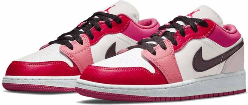 Jordan Rode Roze Lage Top Sneakers Rood Heren