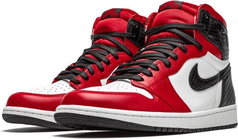 Jordan Retro High Satin Snake Chicago Dames Sneakers Rood Dames