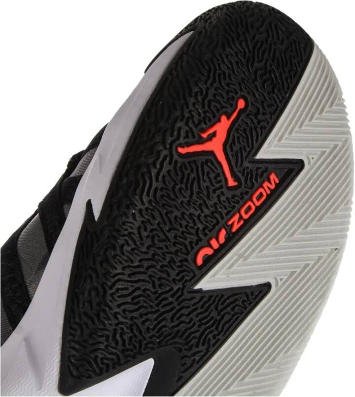 Jordan Lage basketbalschoen met Zoom-eenheid Black Heren