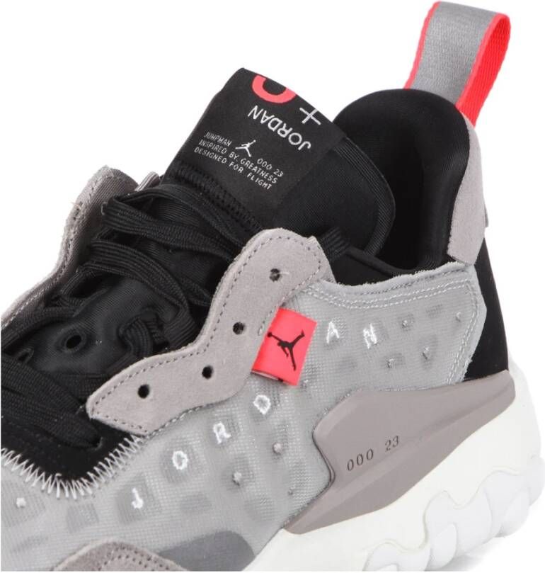 Jordan Lage Vetersneakers met Jumpman Logo Gray Heren