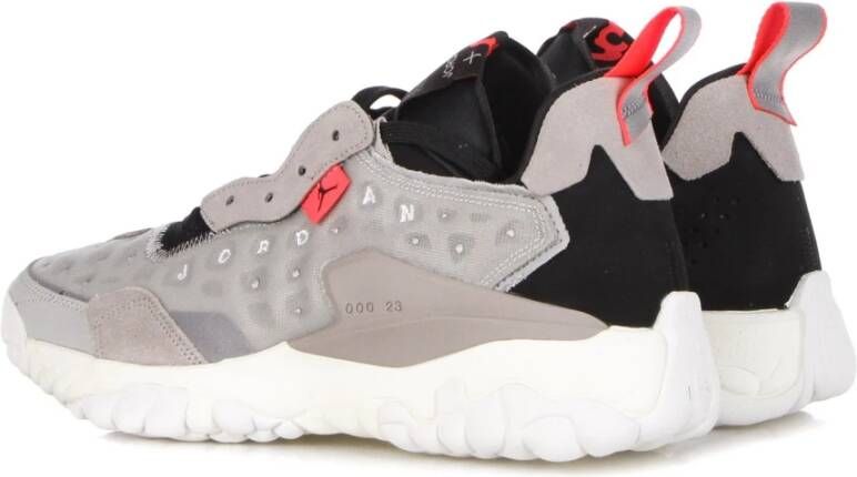 Jordan Lage Vetersneakers met Jumpman Logo Gray Heren