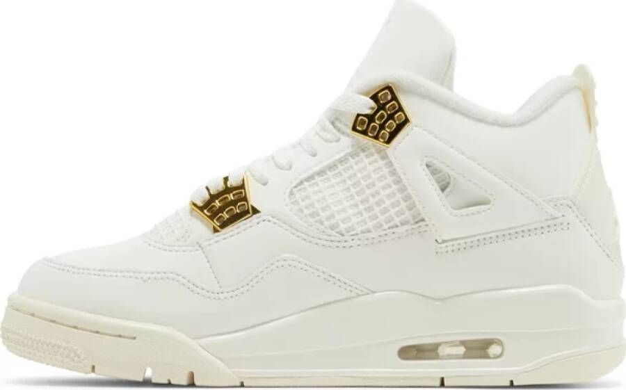 Jordan Metallic Gold Retro Sneakers Limited Edition White Heren