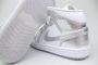 Jordan Metallic Silver Mid SE Sneakers Gray Dames - Thumbnail 2