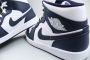 Jordan Navy Blauwe Mid-Top Sneakers Blue Heren - Thumbnail 2