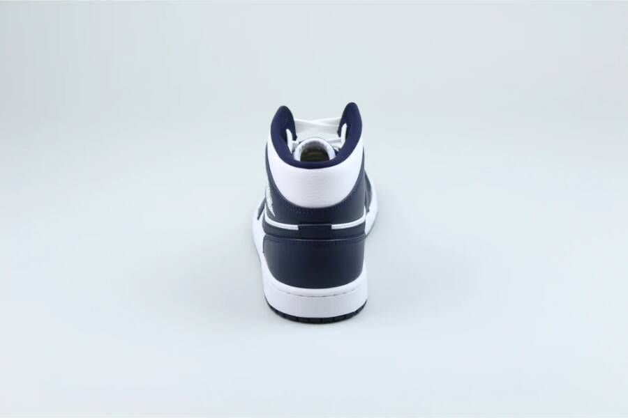 Jordan Navy Blauwe Mid-Top Sneakers Blue Heren