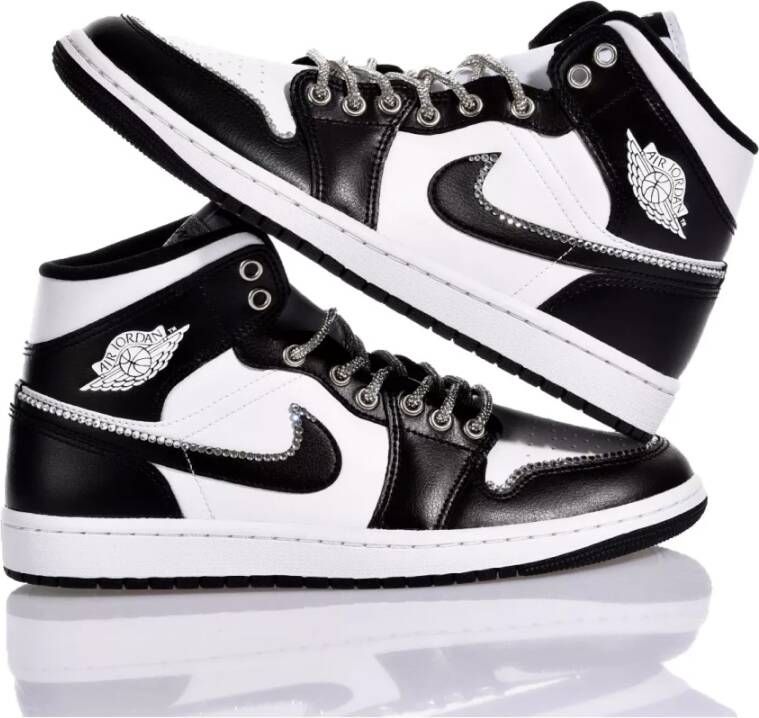 Nike Aangepaste Damesschoenen Sneakers Wit Zwart Black Dames