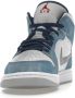 Jordan Air 1 Mid SE Franse Sneakers Blauw Dames - Thumbnail 55