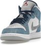 Jordan Air 1 Mid SE Franse Sneakers Blauw Dames - Thumbnail 56