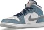 Jordan Air 1 Mid SE Franse Sneakers Blauw Dames - Thumbnail 59