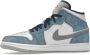 Jordan Air 1 Mid SE Franse Sneakers Blauw Dames - Thumbnail 61