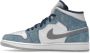 Jordan Air 1 Mid SE Franse Sneakers Blauw Dames - Thumbnail 63