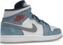 Jordan Air 1 Mid SE Franse Sneakers Blauw Dames - Thumbnail 77