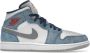 Jordan Air 1 Mid SE Franse Sneakers Blauw Dames - Thumbnail 45