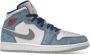 Jordan Air 1 Mid SE Franse Sneakers Blauw Dames - Thumbnail 46