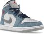 Jordan Air 1 Mid SE Franse Sneakers Blauw Dames - Thumbnail 49