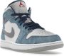 Jordan Air 1 Mid SE Franse Sneakers Blauw Dames - Thumbnail 50