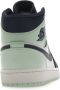 Nike Air Jordan 1 Mid Mystic Navy Mint Foam Blauw Heren - Thumbnail 13