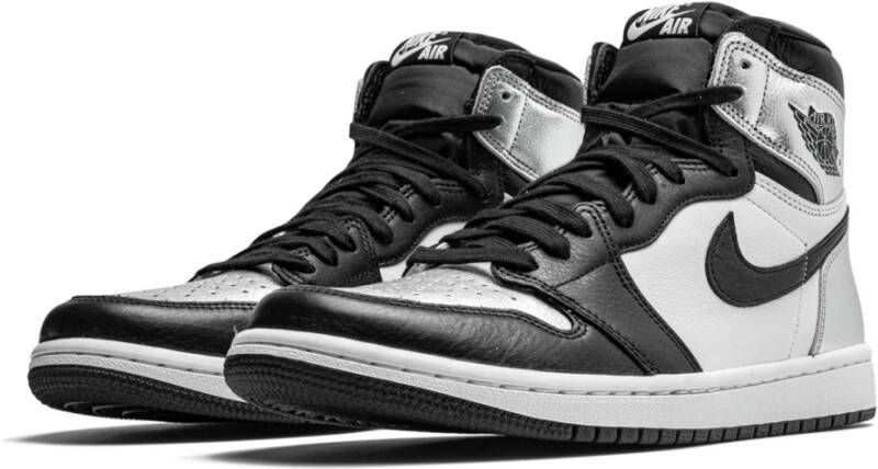 Jordan Retro High Silver Toe Sneakers Grijs Heren