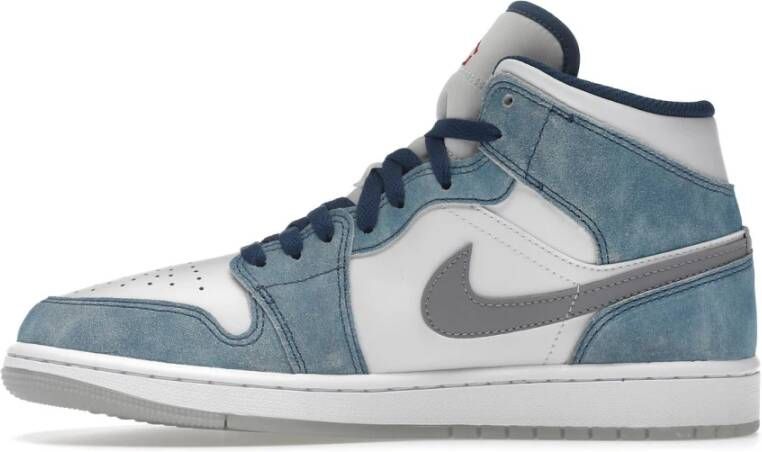 Jordan Mid Sneakers in Blauw Heren