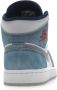 Jordan Air 1 Mid SE Franse Sneakers Blauw Dames - Thumbnail 34