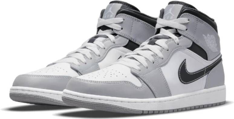 Jordan Greyscale Leren Sneakers voor Heren Grijs Heren