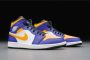 Jordan Air 1 Mid(Gs ) Dark Concord Taxi White Black Schoenmaat 36+ Shoes grade school DQ8423 517 - Thumbnail 9