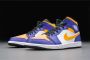 Jordan Air 1 Mid(Gs ) Dark Concord Taxi White Black Schoenmaat 36+ Shoes grade school DQ8423 517 - Thumbnail 10