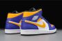 Jordan Air 1 Mid(Gs ) Dark Concord Taxi White Black Schoenmaat 36+ Shoes grade school DQ8423 517 - Thumbnail 11